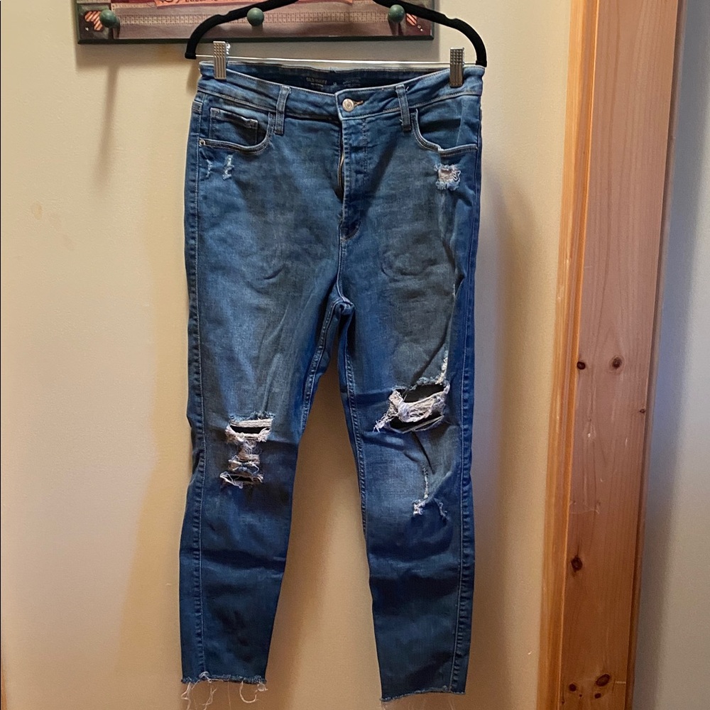 Old Navy Distressed Ankle Jeans - Blue